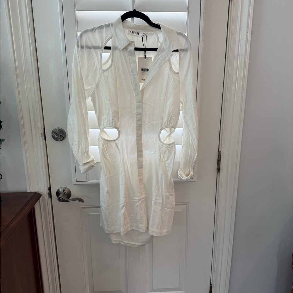 SOVERE Glimpse Mini shirt Dress. Size L/12.